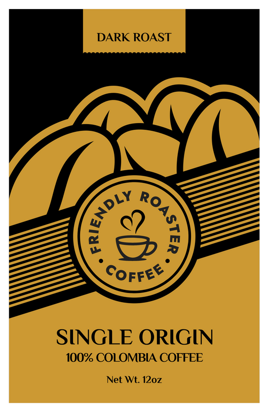 100% Colombian Coffee 12.oz Dark Roast {Grinded}